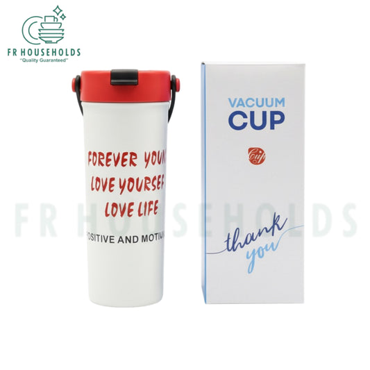 Hot & Cold Stainless Steel Coffee Mug Love Writing | 620ml