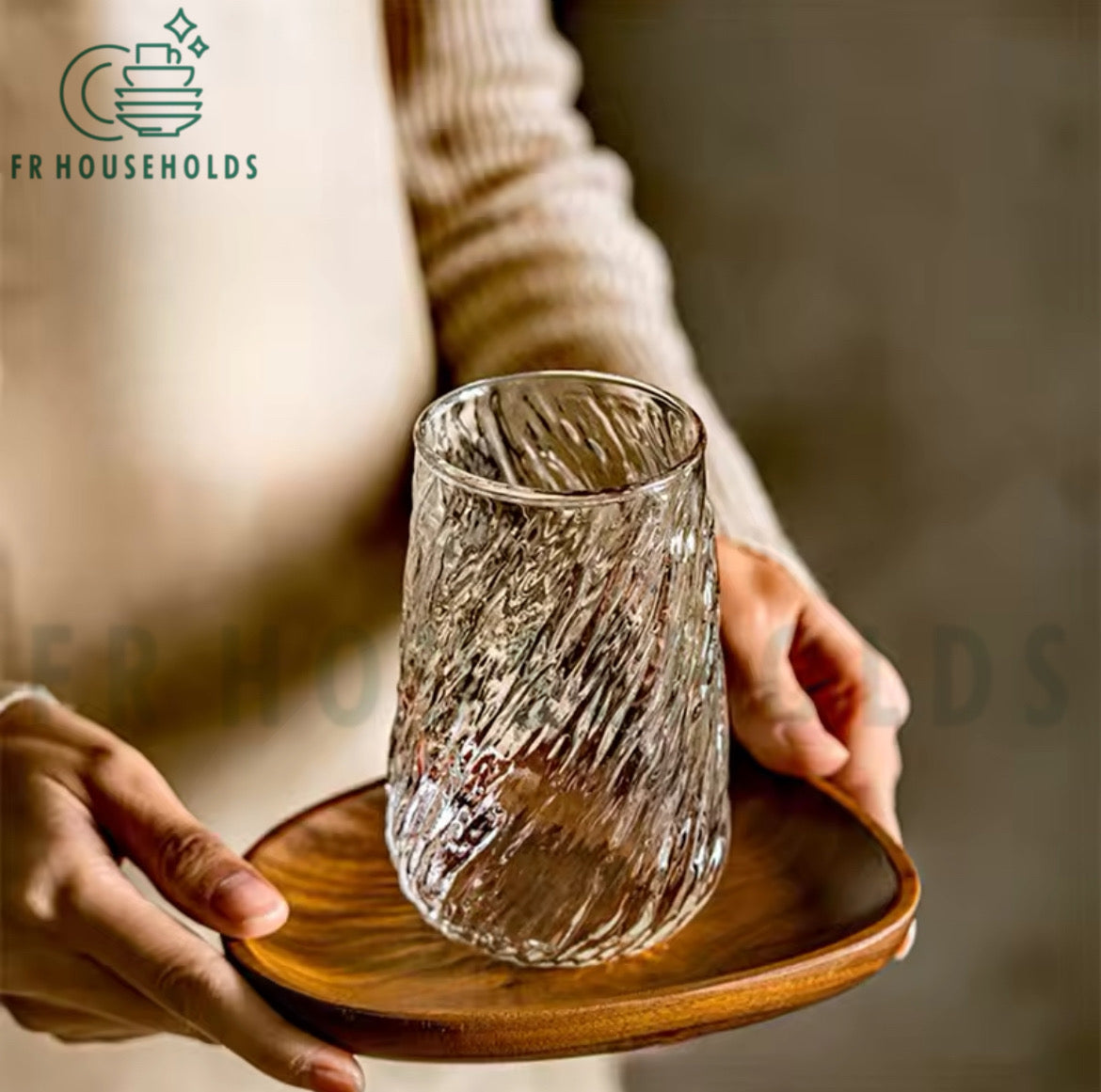 Creative Frozen Ice Shape Tea & Coffee Glass With Single Box Packing
