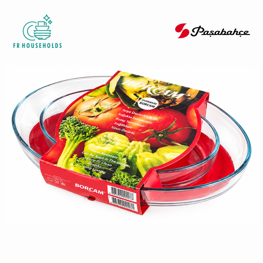 BORCAM 2pc Oval Serving Dish Set | Made In Turkey