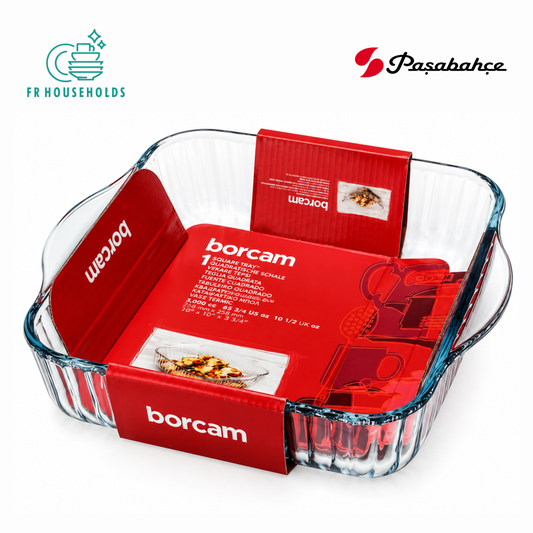 BORCAM Square Roaster Dish | 3.2ltr - Made In Turkey