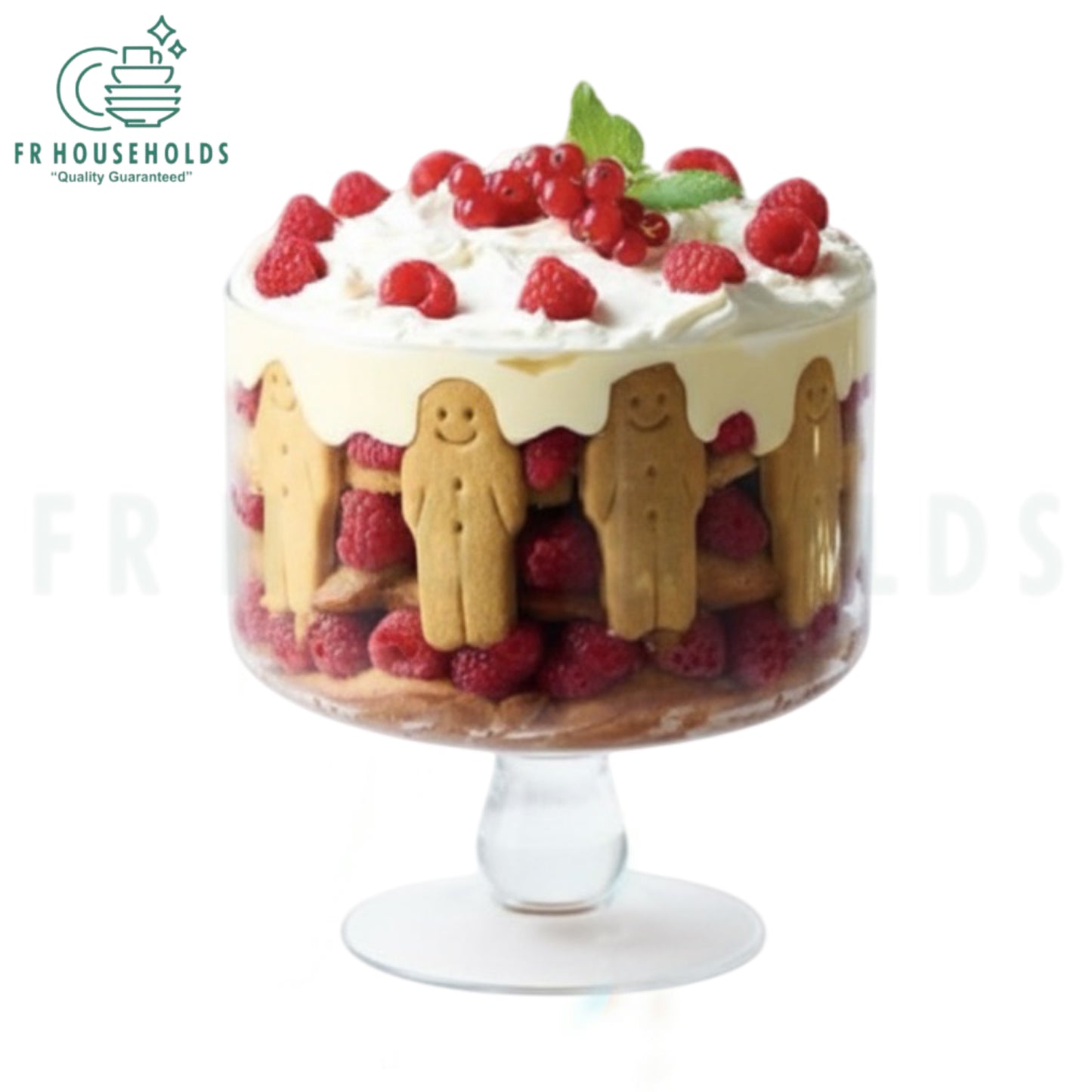 3 Litres Premium Glass Trifle Bowl – Elegant Dessert & Serving Bowl