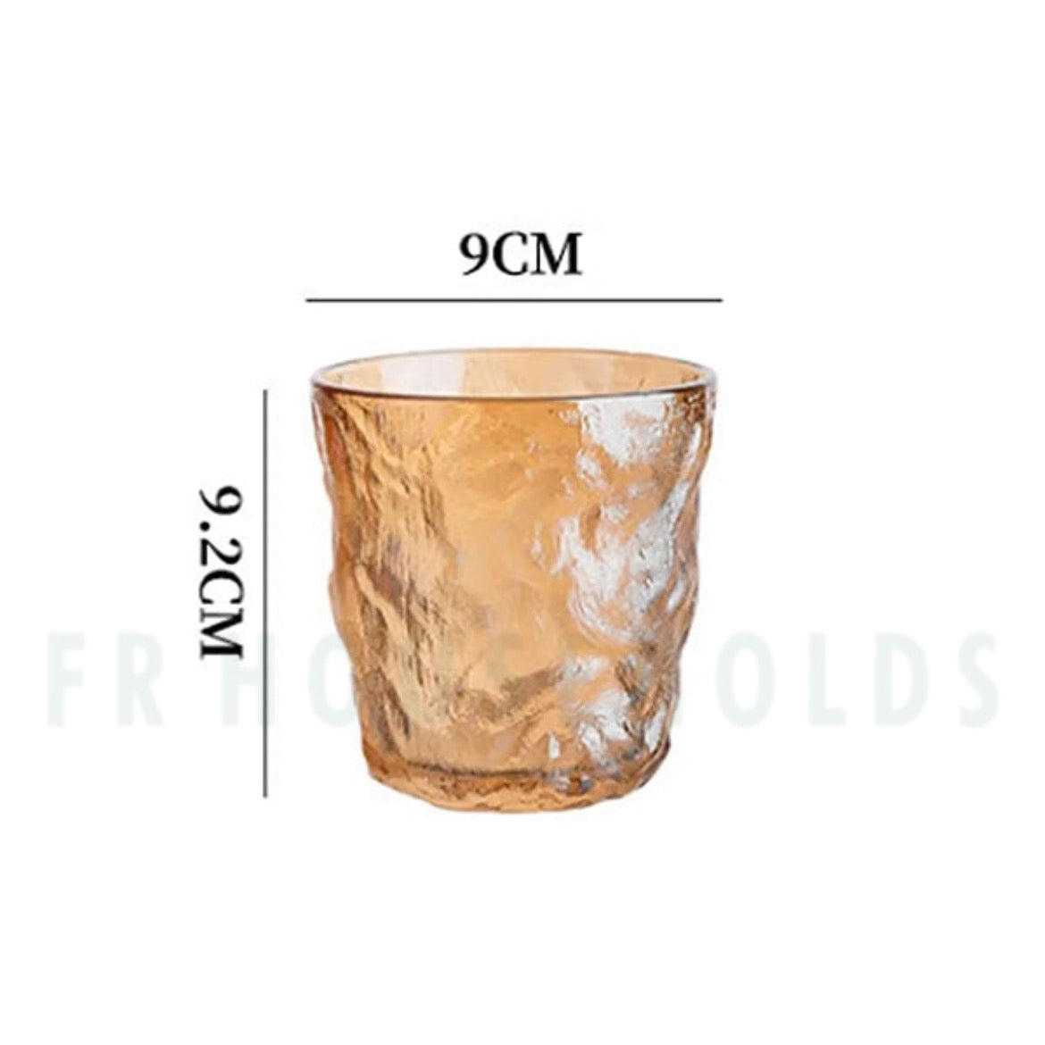Frozen Ice Drink Glass | 280ml - Gold - 6PC