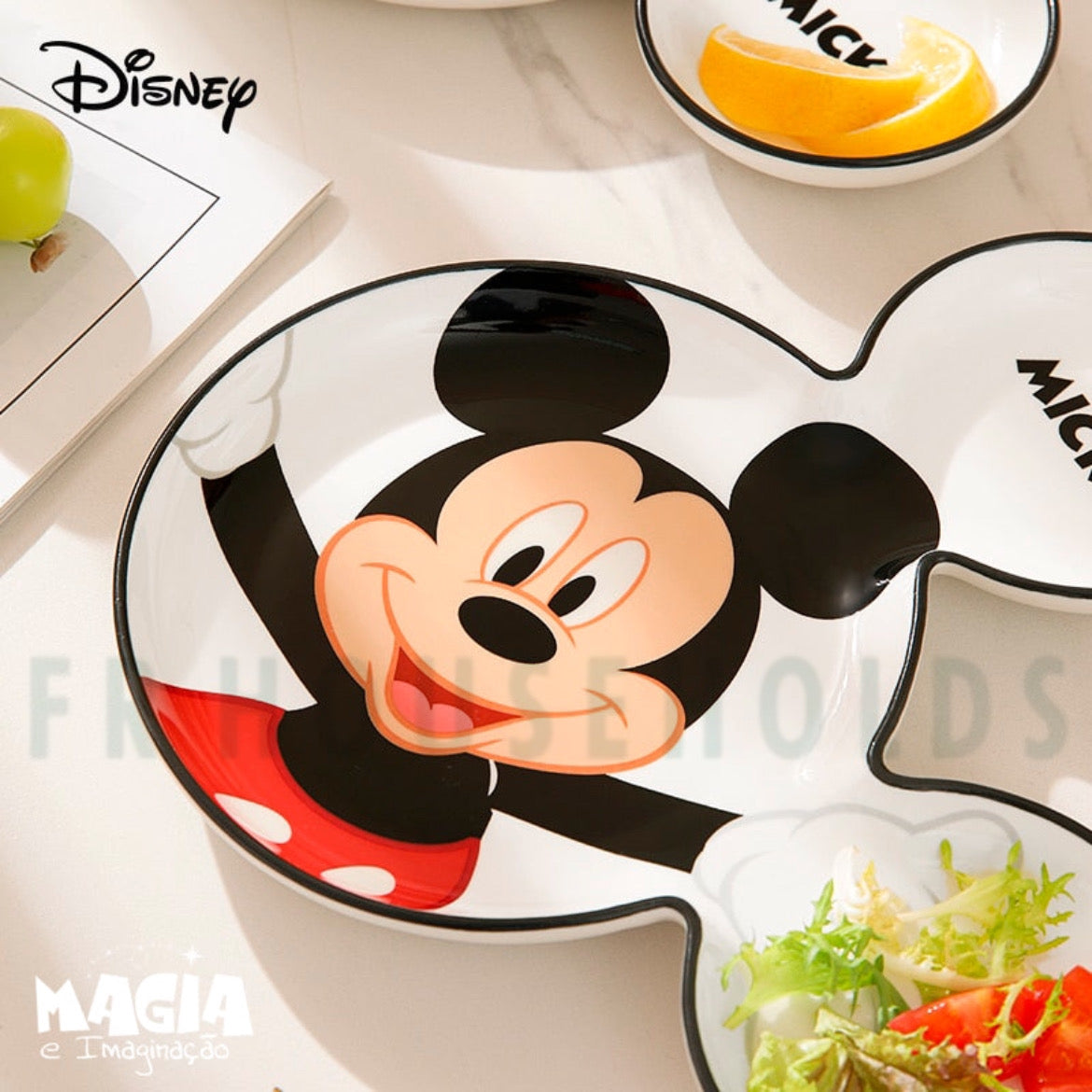 Walt Disney Dinner Plate - Mickey Mouse - 8 Inch - 300ml