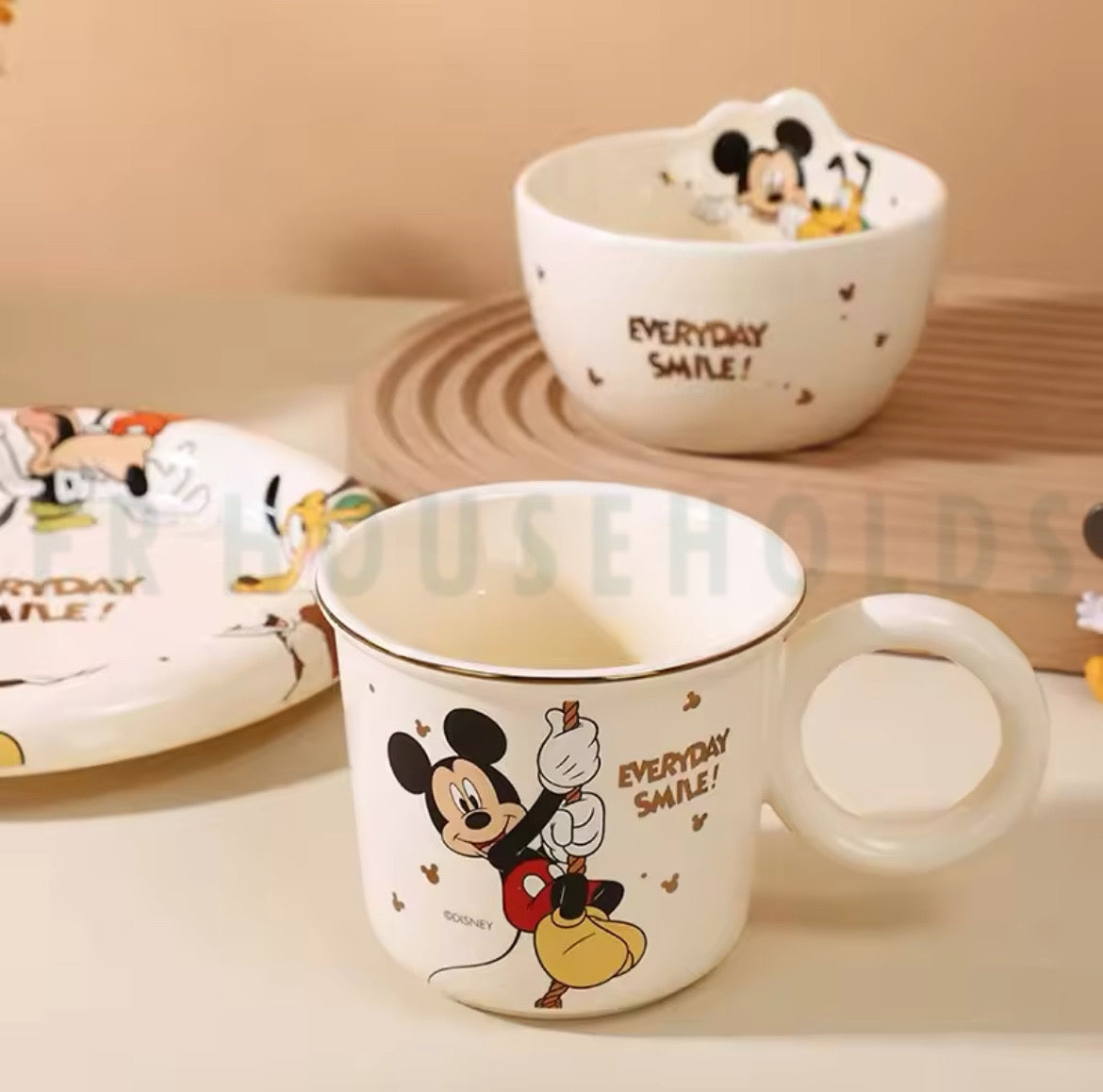 WALT DISNEY Mickey & Friends Dinnerware Set Meal Set - 6pcs