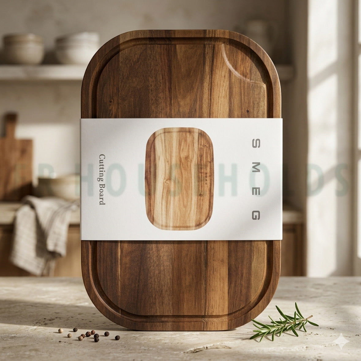 SMEG Wooden Chopping Board – Premium Kitchen Cutting Board