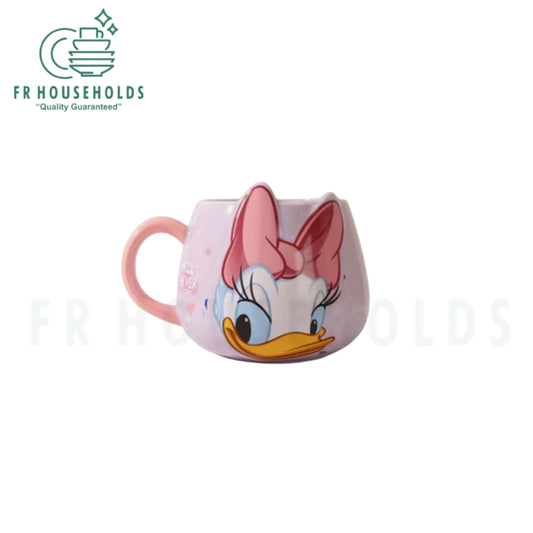 Walt Disney Embossed Character Coffee Mug – 450ml - Daisy Duck - Porcelain