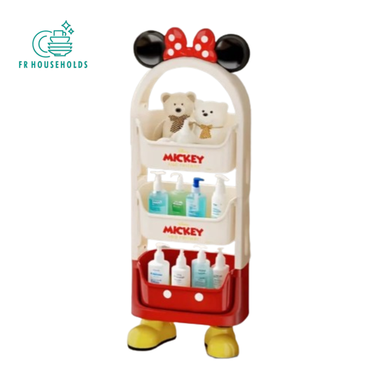 Disney Mickey & Friends 3-Tier Mobile Storage Trolley Cart
