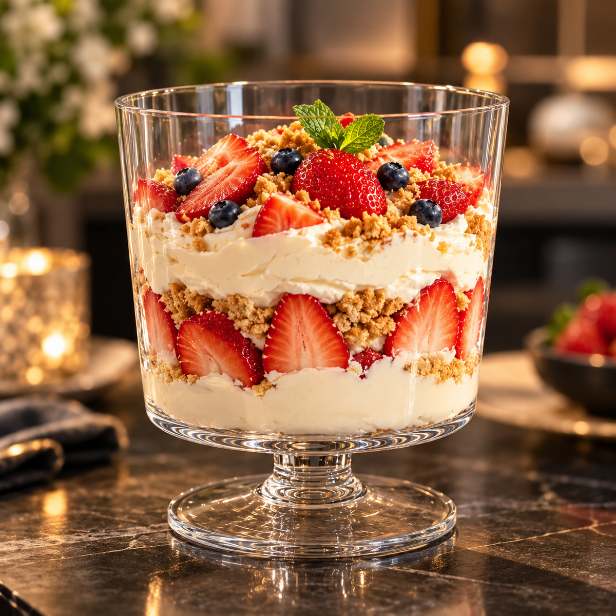 3LTR TRIFLE BOWL– Elevated Fruit & Dessert Bowl