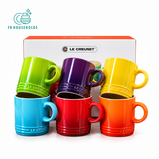 The Ultimate Coffee Upgrade | Authentic Le Creuset 6pc Porcelain Set