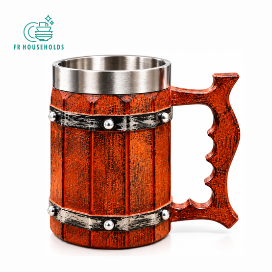 Ancient Barrel Mug 500ml with Stainless Steel Interior