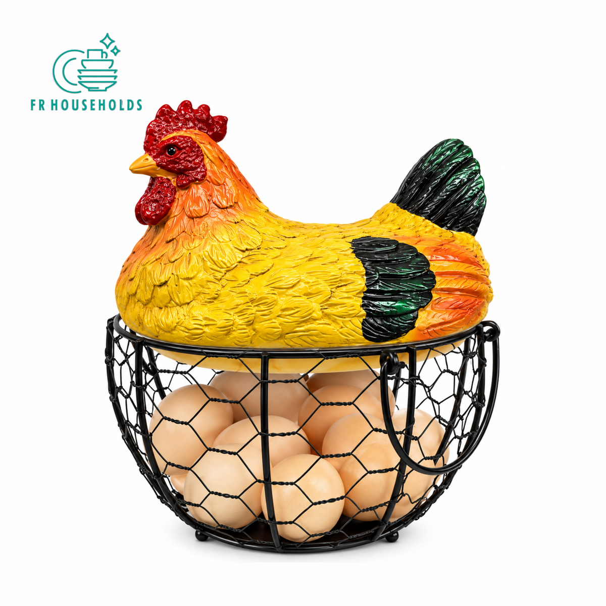 Decorative Chicken Egg Basket & Multi-Purpose Storage Basket