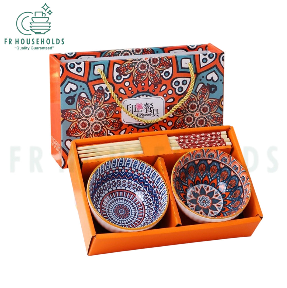 Professional 2-Piece Bowl Set – Excellent Quality With Chopsticks