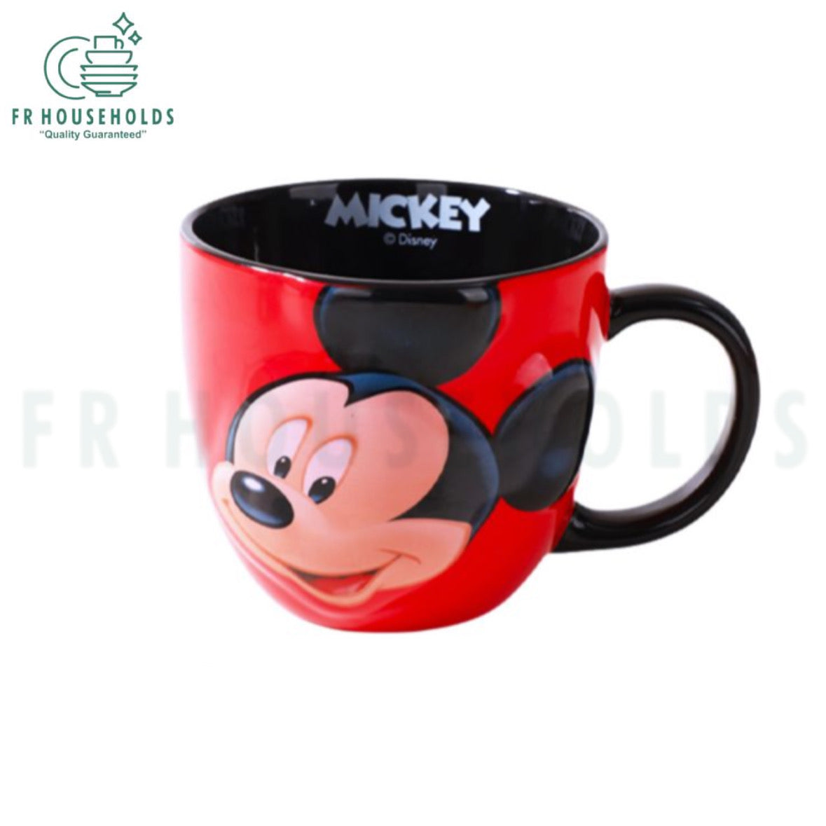 Disney Mickey Mouse 3D Sculpted Ceramic Mug - Classic Red 16oz Coffee Cup