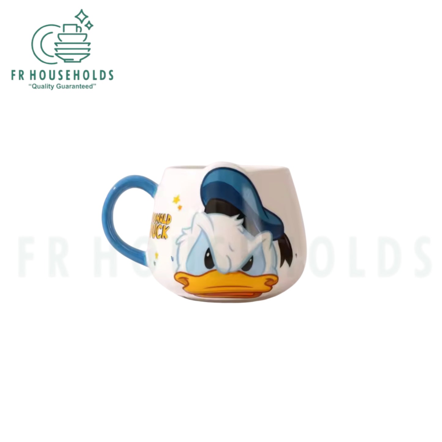 Walt Disney Embossed Character Coffee Mug – 450ml - Donald Duck - Porcelain