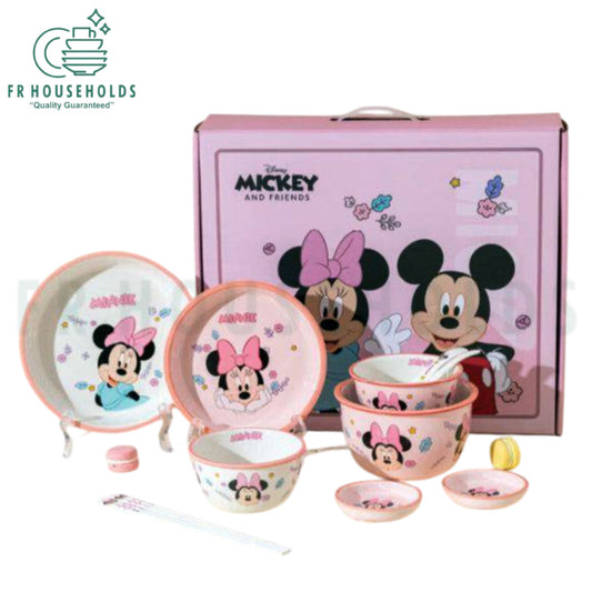 Walt Disney Minnie 10-Piece Porcelain Dinner Set