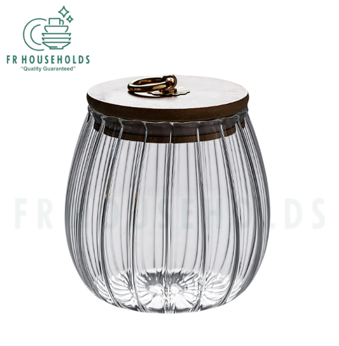 Borosilicate Glass Fluted Snack Jars - Pumpkin shape