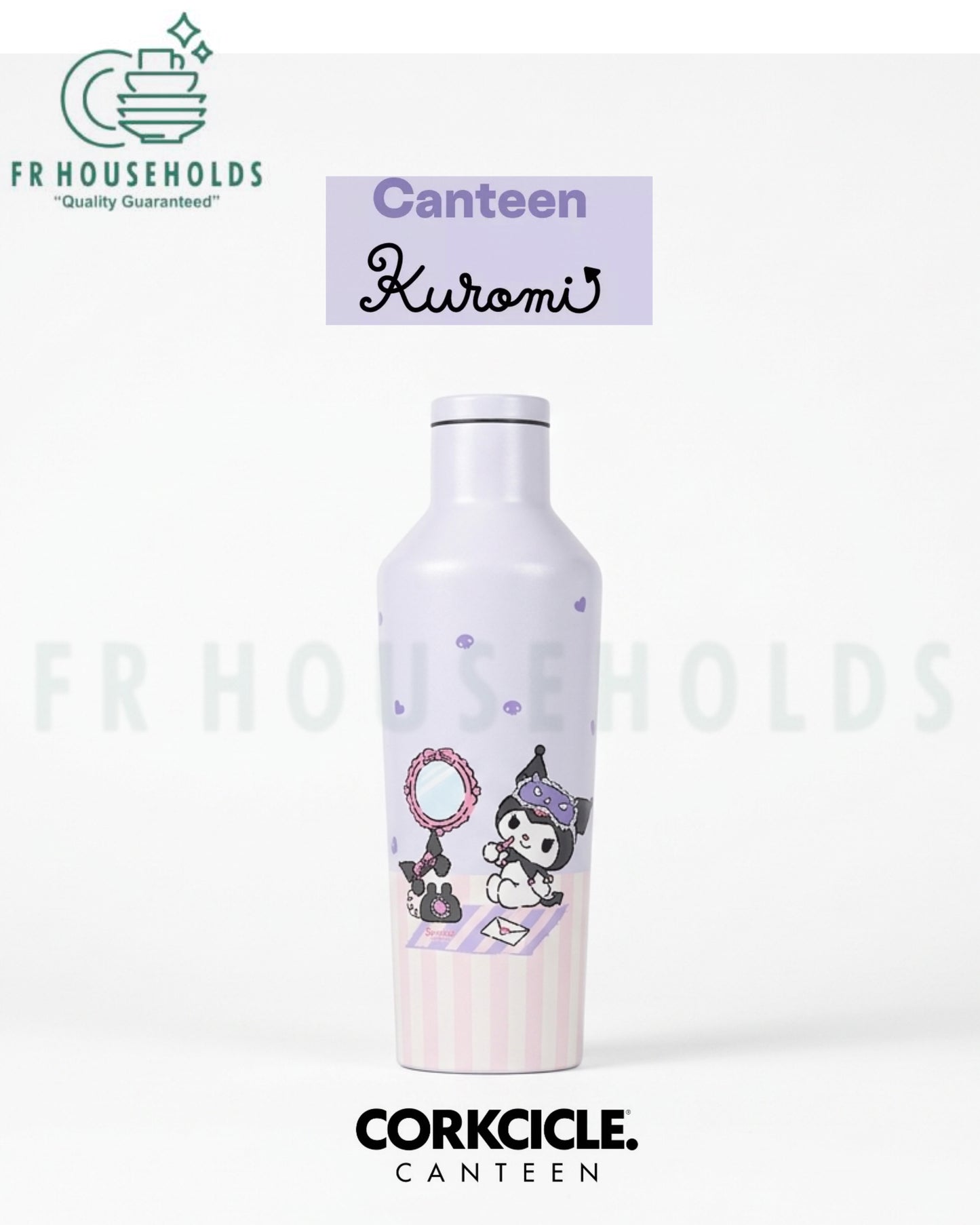 Corkcicle Classic Canteen 16oz Water Bottle | Kuromi