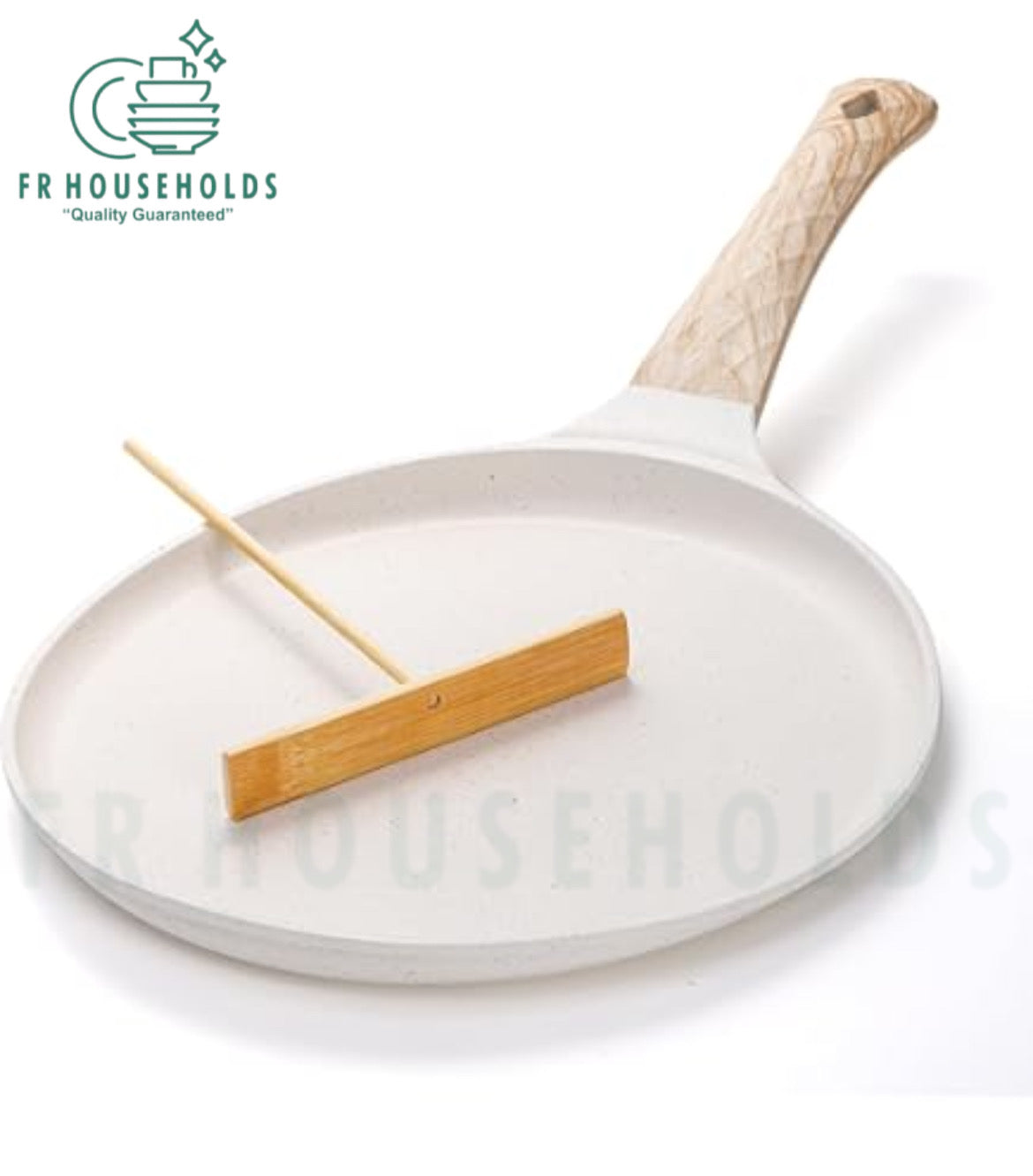 Granite Coat Crepe Pan with Induction Support Base - 28cm