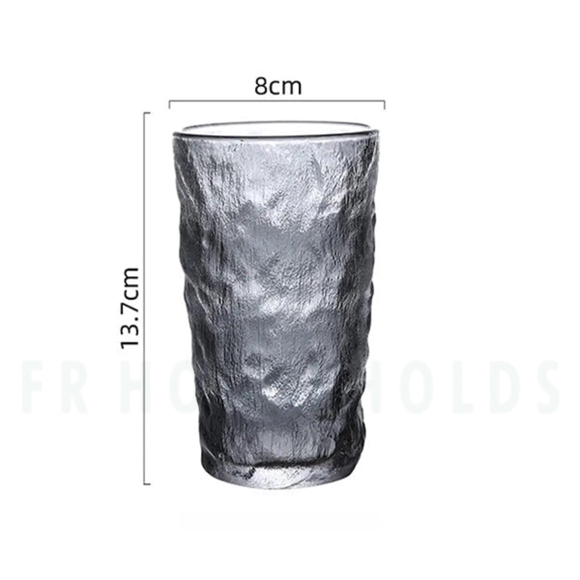 Frozen Ice Drink Glass | 400ml - Gray - 6PC