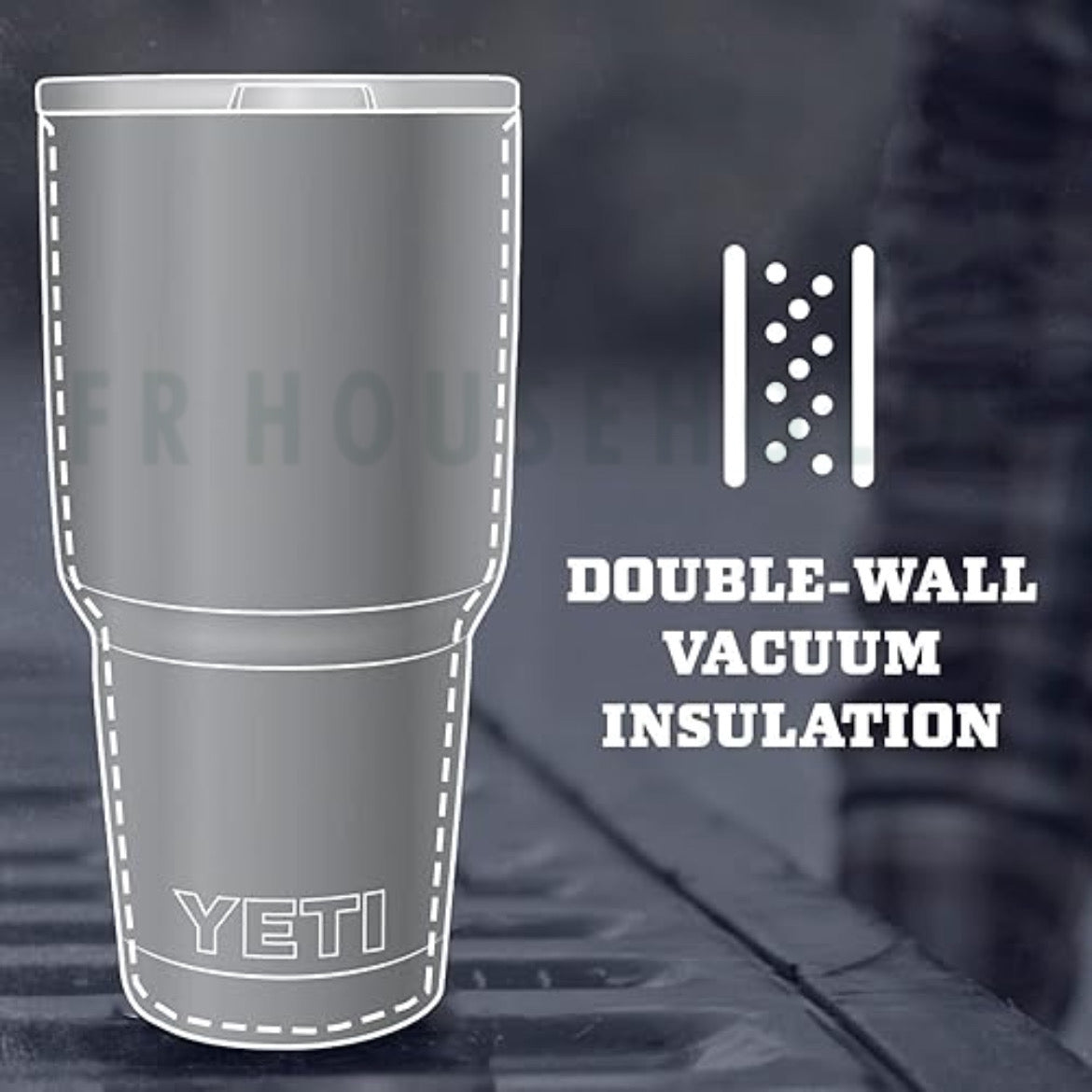 YETI Rambler 30 oz Tumbler Retired Colors - Stainless Steel - Vacuum Insulated with MagSlider Lid | Graphite