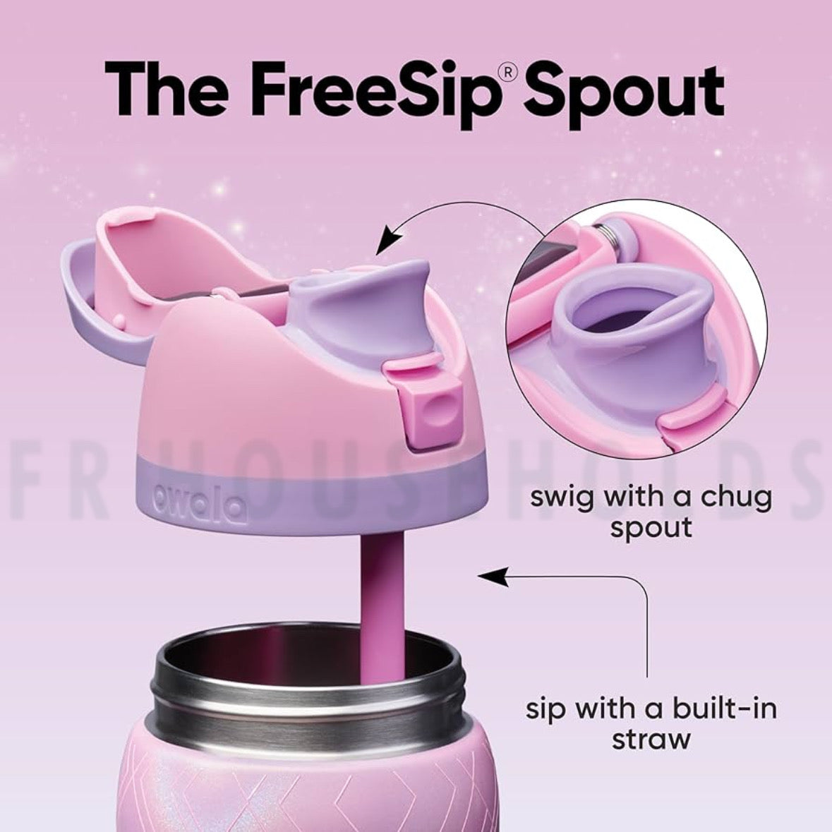 Owala FreeSip® Water Bottle - 32oz | Wicked - Glinda