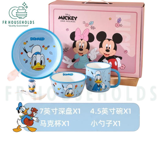 Walt Disney Meal Set - 4PC - Donald Duck - Porcelain