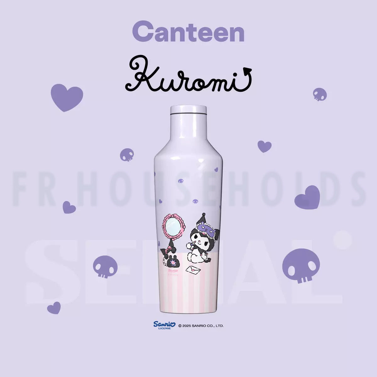 Corkcicle Classic Canteen 16oz Water Bottle | Kuromi
