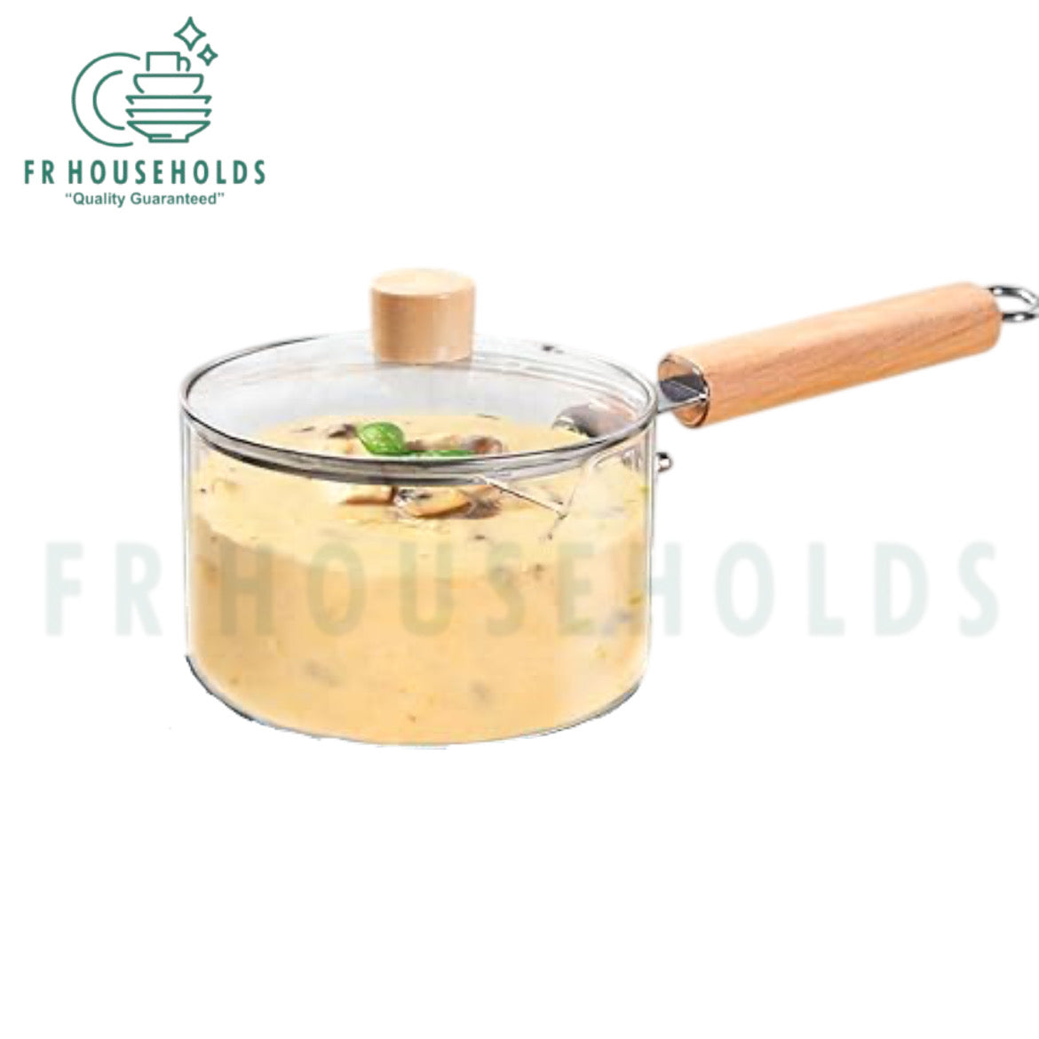 Glass Cooking Saucepan For Stove Use | 2200ml
