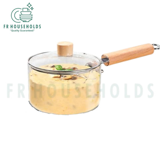 Glass Cooking Saucepan For Stove Use | 2200ml