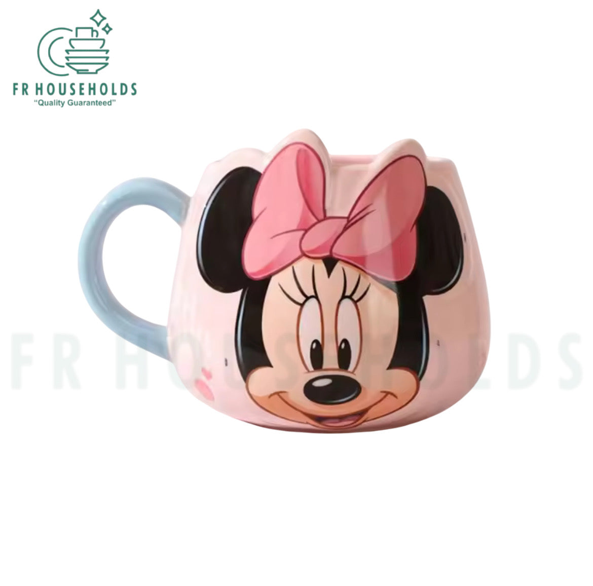 Walt Disney Embossed Character Coffee Mug – 450ml - Minnie Mouse - Porcelain