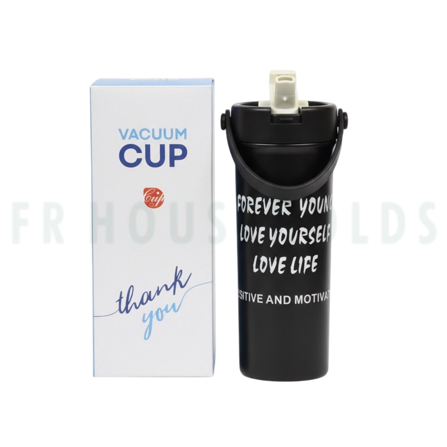 Hot & Cold Stainless Steel Coffee Mug Love Writing | 620ml