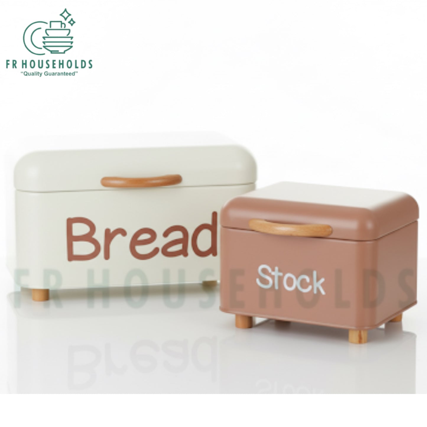 2PCS Bread Bin Set – Premium Tin Storage Containers