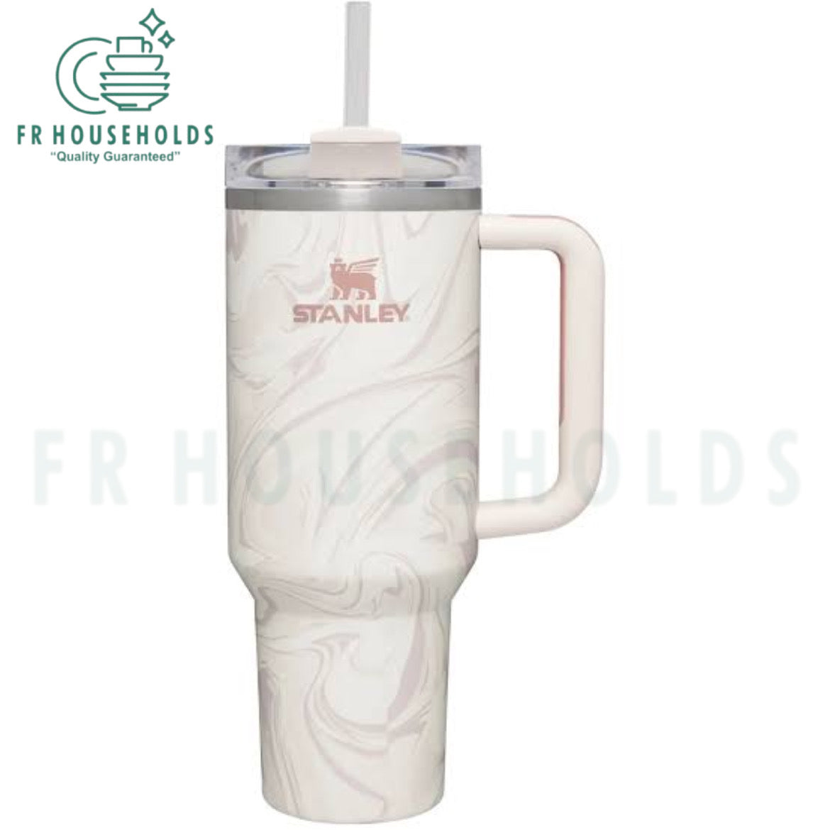 Stanley The Quencher H2.O Tumbler ROSE QUARTZ SWIRL | 40 OZ