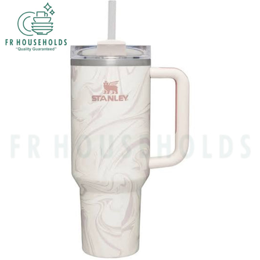 Stanley The Quencher H2.O Tumbler ROSE QUARTZ SWIRL | 40 OZ
