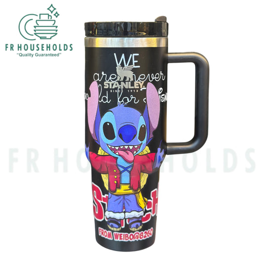 The Stanley x Stitch Special Edition 40 oz H2.0 FlowState™ Quencher Tumbler - (Black)