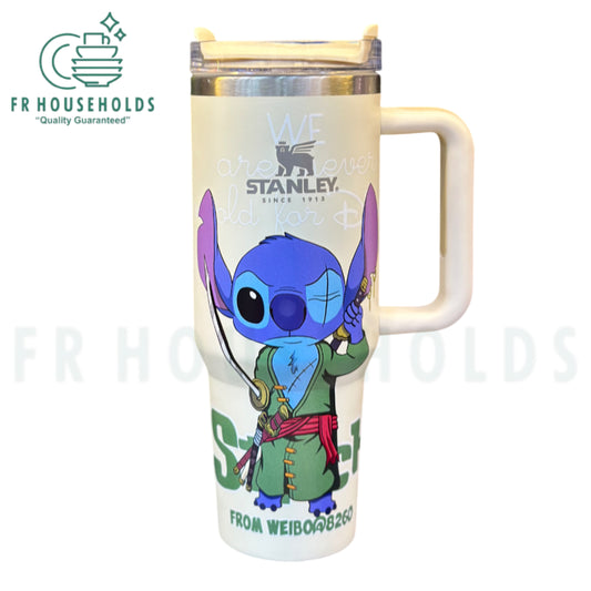 The Stanley x Stitch Special Edition 40 oz H2.0 FlowState™ Quencher Tumbler - (Cream)