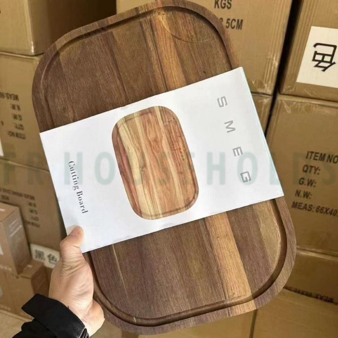 SMEG Wooden Chopping Board – Premium Kitchen Cutting Board