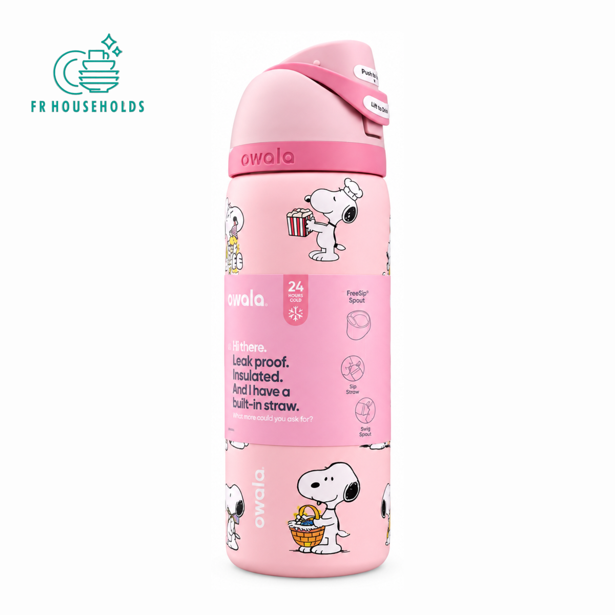 Owala FreeSip® Water Bottle - 32oz | Snoopy Peanuts