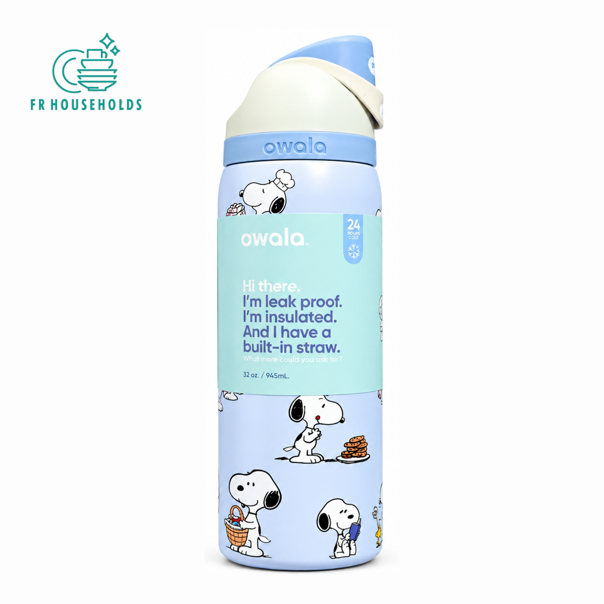 Owala FreeSip® Water Bottle - 32oz | Snoopy Peanuts