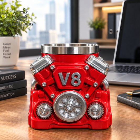 Red V8 Engine Valve Cover 3D Coffee & Tea Mug