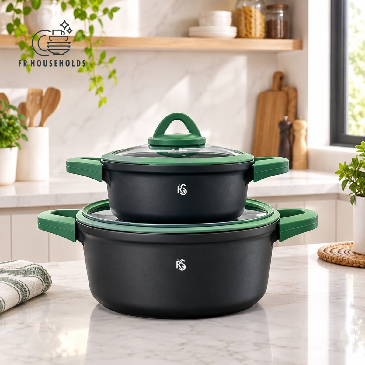 Original Kitchen Star Induction Cooking Pot Set (2 Sizes)