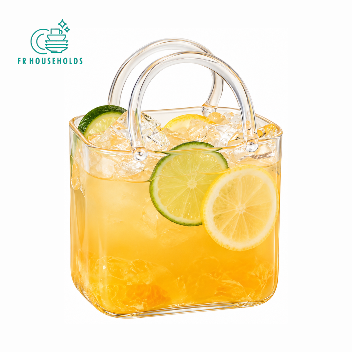 Handbag Shaped Glass Sipper with Straw – Aesthetic Portable Glass Sipper