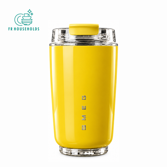 SMEG Style Sunburst Gold Insulated Coffee Travel Mug – 320ml