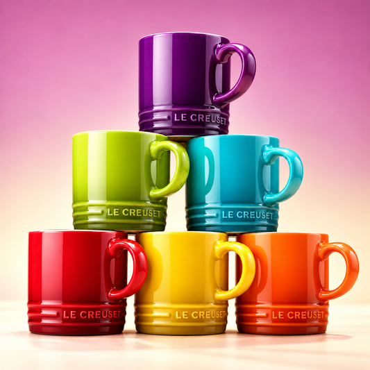 The Ultimate Coffee Upgrade | Authentic Le Creuset 6pc Porcelain Set