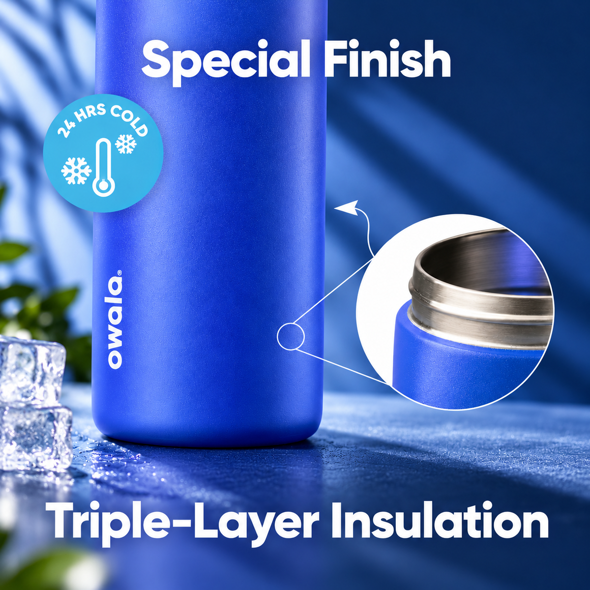 Owala FreeSip® Water Bottle - 32oz | Cobalt Crush