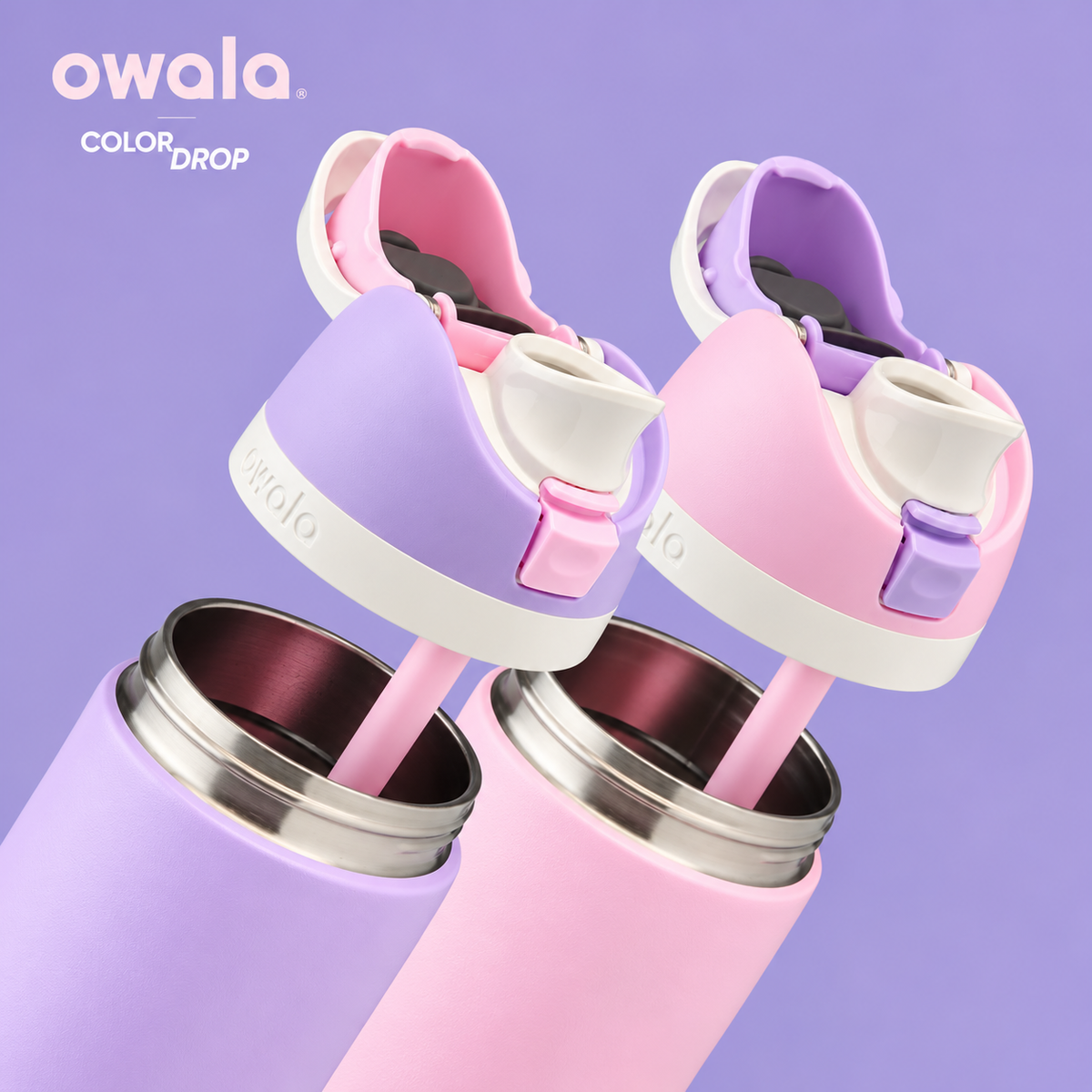 Owala FreeSip® Water Bottle - 32oz | Soul Sisters Color Drop
