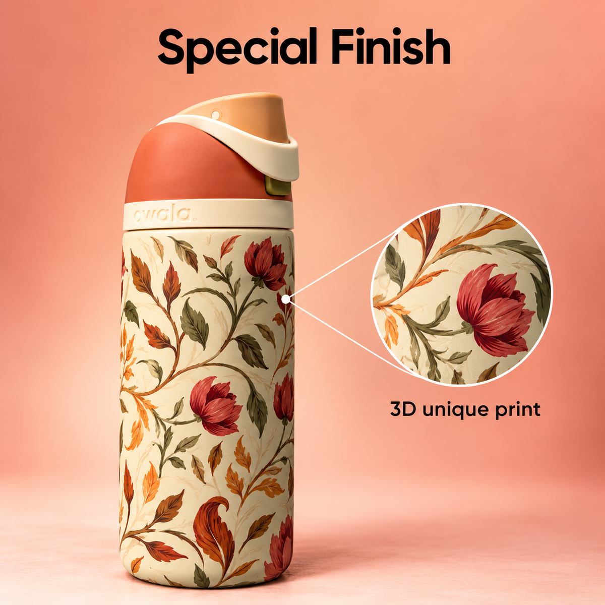 Owala FreeSip® Water Bottle - 32oz | Woodland Boho