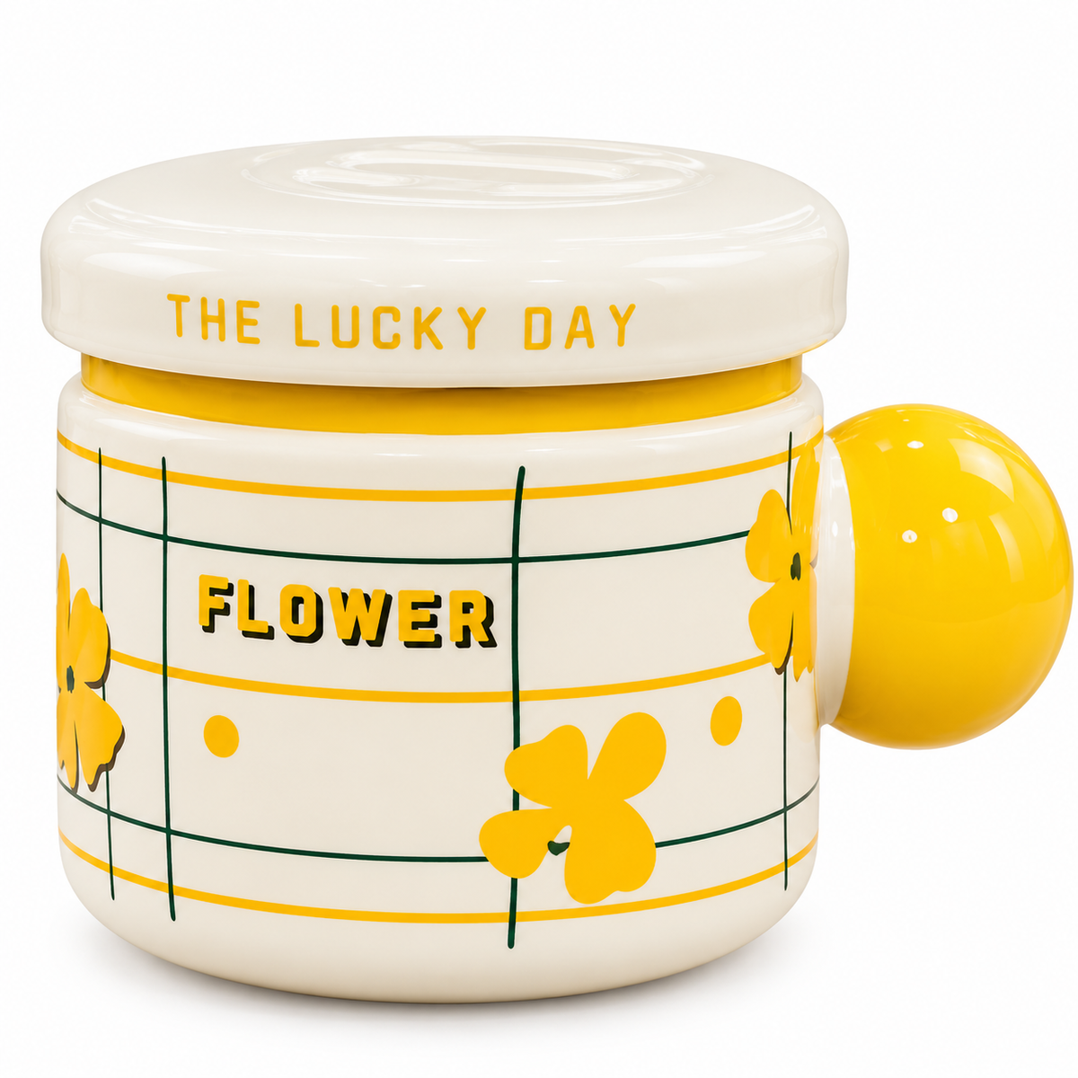 Aesthetic Printed Ceramic Coffee & Tea Mug with Lid | Cozy Life & Flower Designs