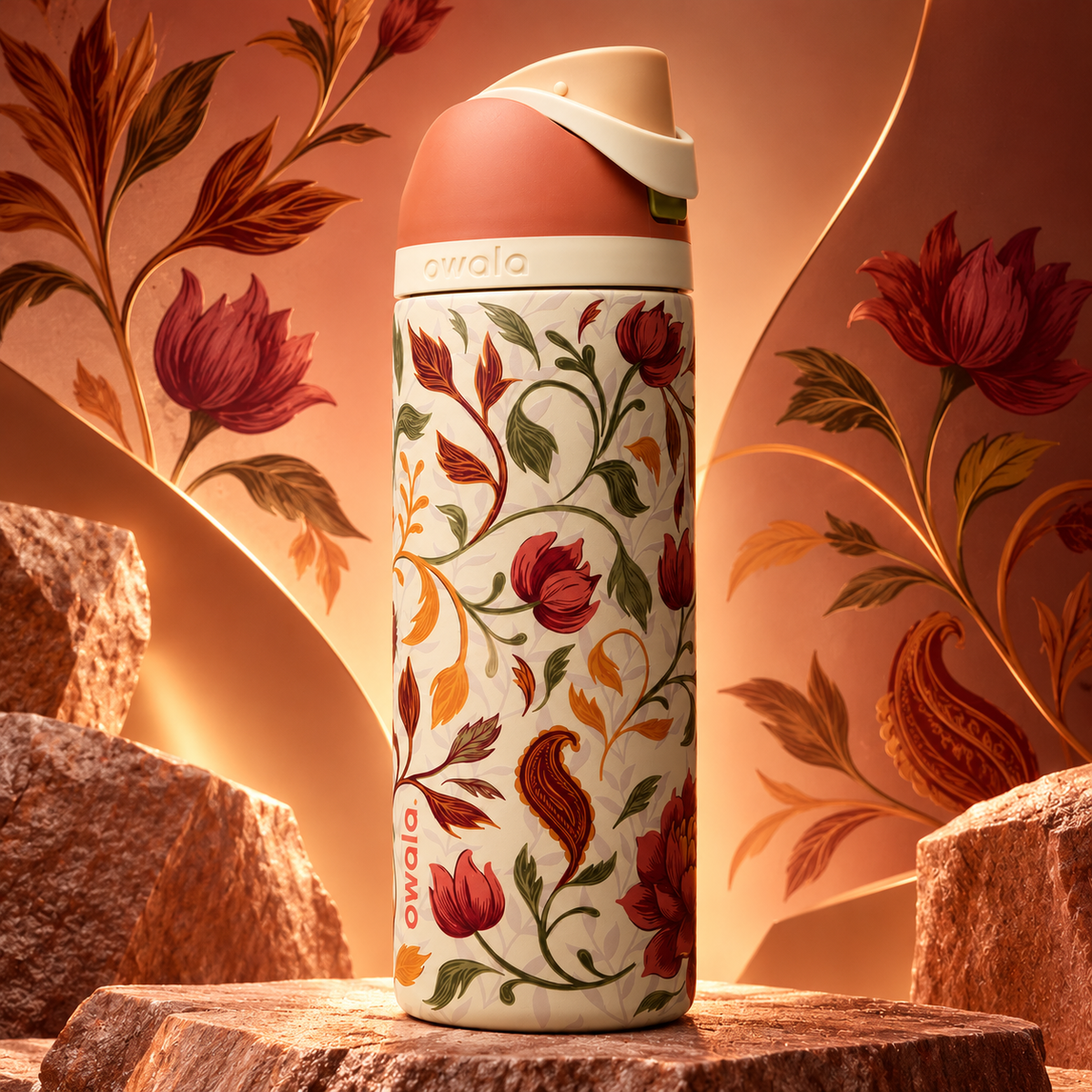 Owala FreeSip® Water Bottle - 32oz | Woodland Boho