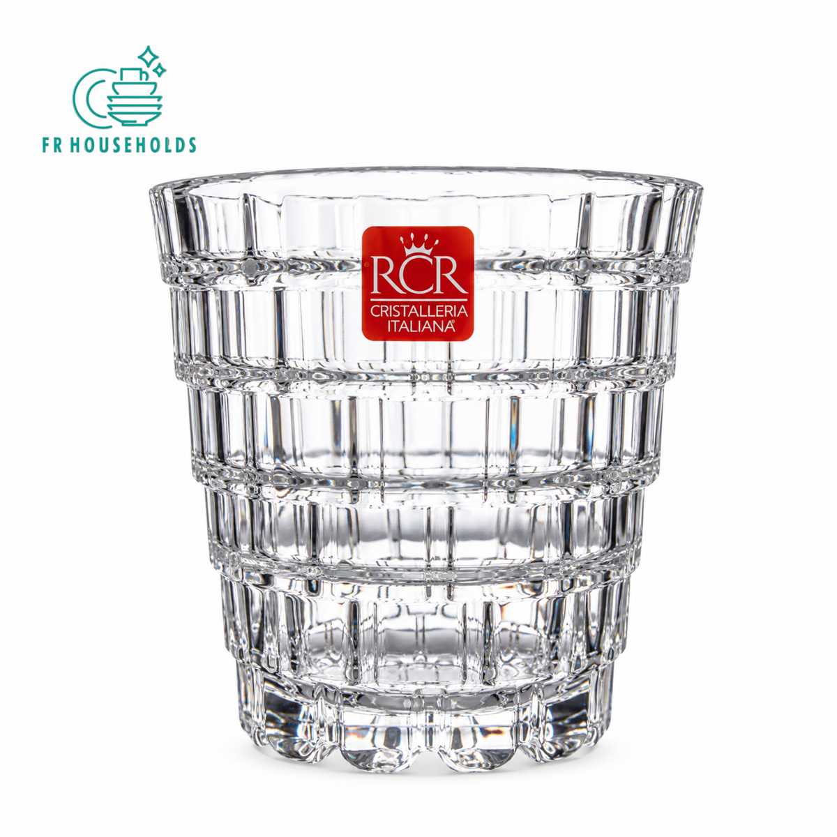 RCR Stack Whiskey Glasses Set of 6 - 320ml | Italian Crystal Glass
